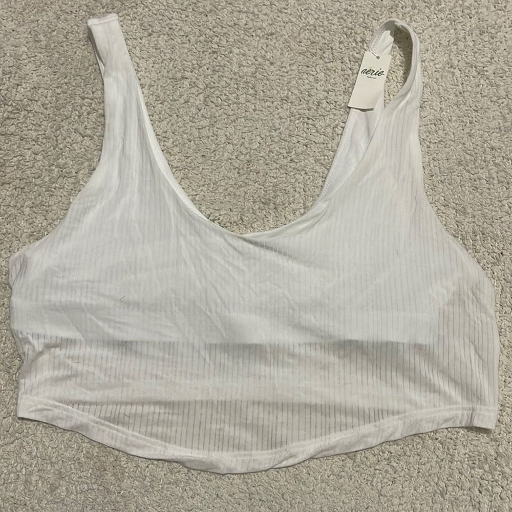 Aerie White Crop Top
